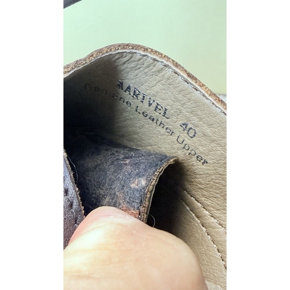 L'Artiste by Spring Step Women Brown Leather Marivel Heeled Oxfords US Sz 9 (40) - Picture 14 of 16